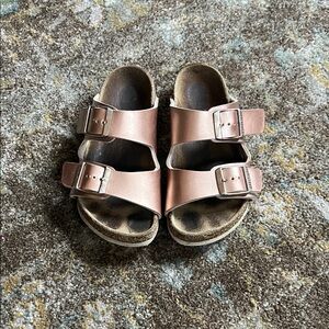 Birkenstock Kids Rose Gold Sandals